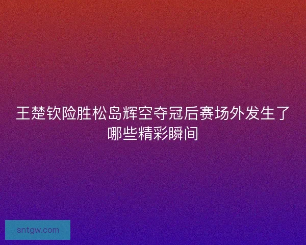 王楚钦险胜松岛辉空夺冠后赛场外发生了哪些精彩瞬间 王楚钦险胜松岛辉空夺冠后赛场外发生了哪些精彩瞬间